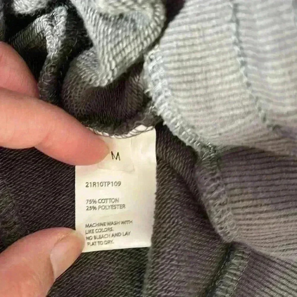 Nap Loungewear Women’s Drawstring High Neck Hem Cotton Sweatshirt sz M - Picture 6 of 7